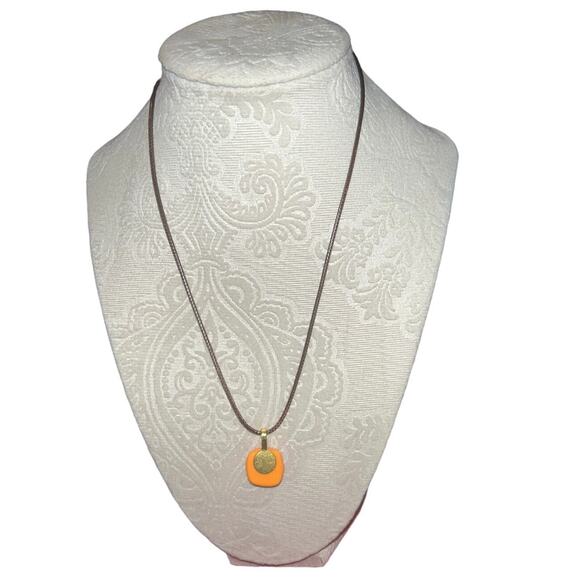 Handmade Dichroic Glass Necklace with Premium Leather Cord Rope - Picture 3 of 4